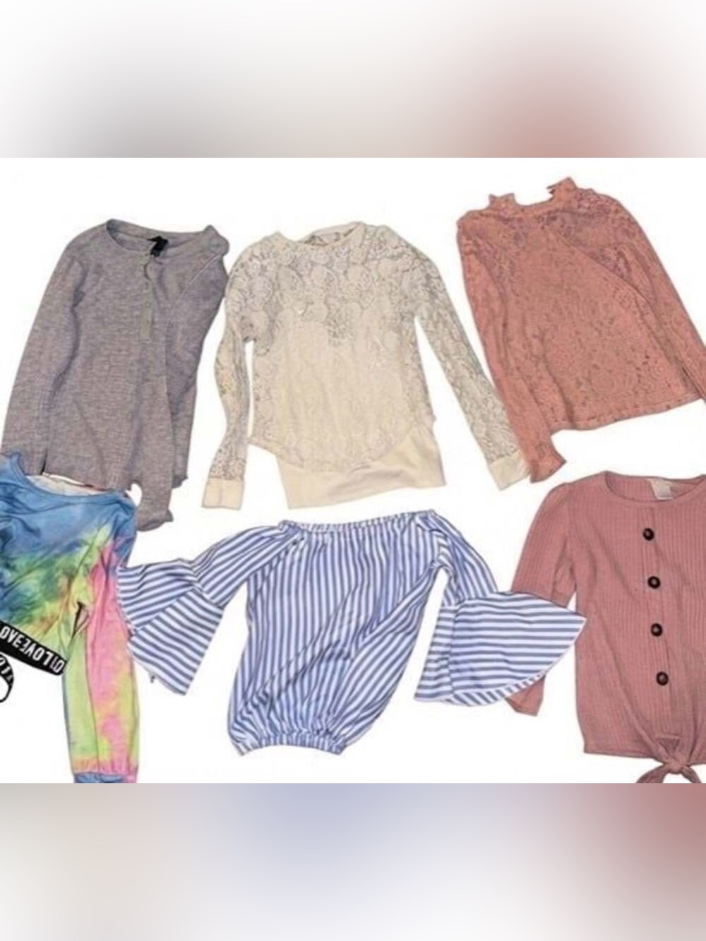 6 piece girls tops bundle
